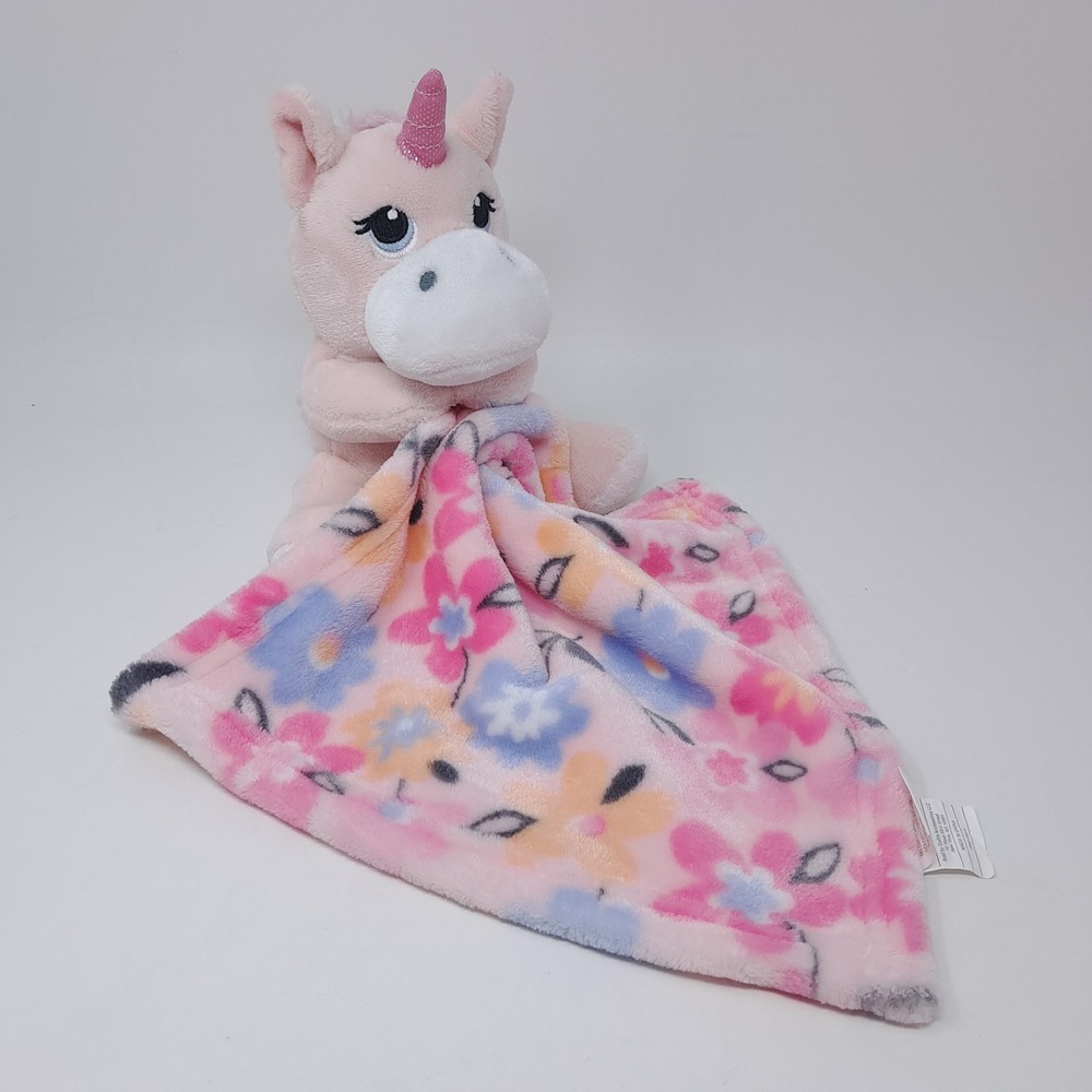 Little Beginnings Pink Unicorn Lovey Security Blanket Plush Stuffed Animal